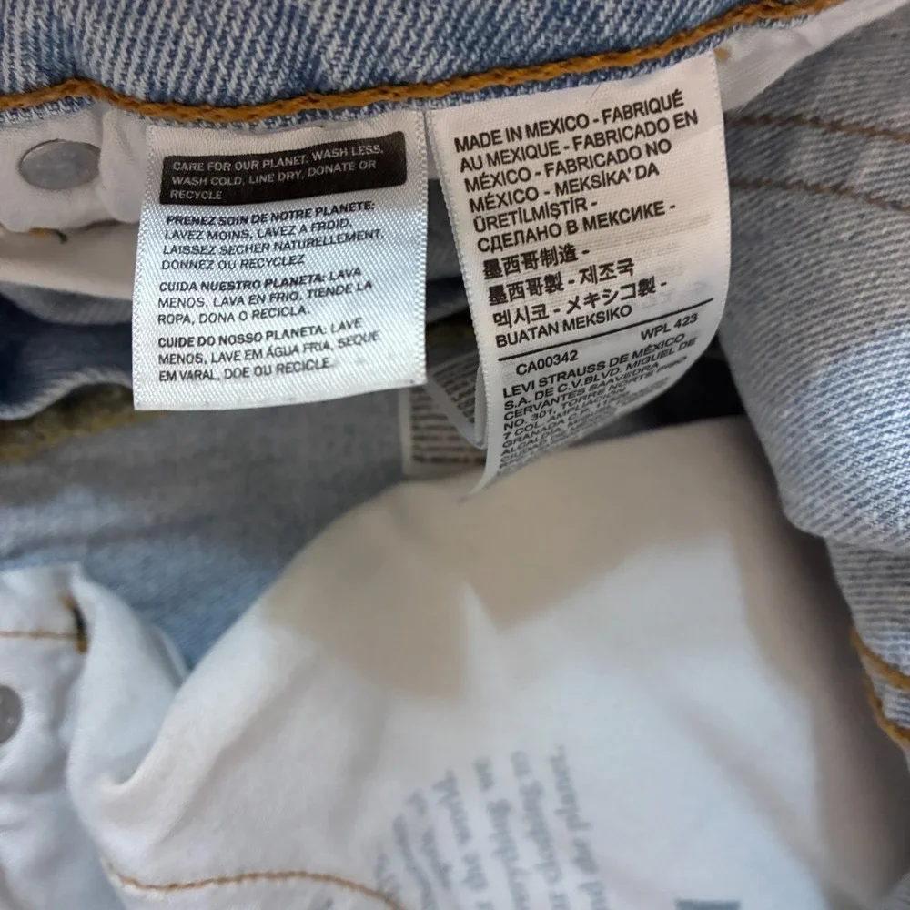 Vtg‎ Levis 505 Jeans Mens Size 36x32 Straight Leg Light Wash Denim Pants Y2K
